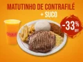 Combo Matutinho Contrafilé + Suco de Laranja Combo Matutinho Contrafilé + Suco de Laranja