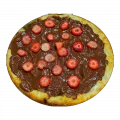 PIZZA CHOCOLATE COM MORANGO