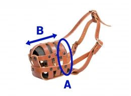 Focinheira para Dobermann - Couro