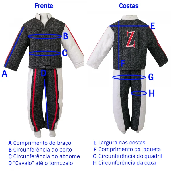 Macaco Bite Suit Modelo Francs N 2