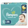 Fralda Pampers Confort Sec G - 38 Un