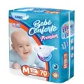 Fralda Beb� Conforto Premium M - 70 Un