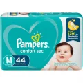 Fralda Pampers Confort Sec M - 44 Un