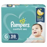 Fralda Pampers Confort Sec G - 38 Un