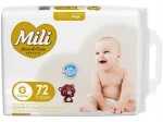 Fralda Mili Love e Care Premium G - 72 Un