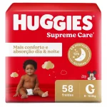 Fralda Huggies Supreme Care G - 58 Un
