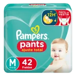Fralda Pampers Pants Ajuste Total M - 42 Un Fralda Pampers Pants Ajuste Total M - 42 Un
