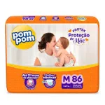 Fralda Pompom Protek M - 86 Un Fralda Pompom Protek M - 86 Un