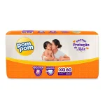 Fralda Pompom Protek XG - 60 Un Fralda Pompom Protek XG - 60 Un