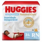 Fralda Huggies Natural Care RN - 34 Un
