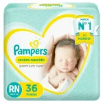 Fralda Pampers Premium Care RN - 36 Un