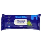 Toalha umedecida Adulto Higifral com 40 unidades