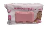 Toalha umedecida Marigold Baby Premium com 120 unidades - Rosa