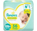 Fralda Pampers Premium Care RN+ - 36 Unidades