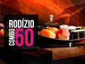 1 pessoa - Combo 50 (Entrada, Sushi, Temaki e Sobremesa) + 1 Bebida 1 pessoa - Combo 50 (Entrada, Sushi, Temaki e Sobremesa) + 1 Bebida