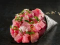 Temaki de Atum com Cream Cheese Temaki de Atum com Cream Cheese