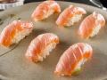 Niguiri de Salmão Maçaricado Trufado (6 un) Niguiri de Salmão Maçaricado Trufado (6 un)