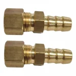 Conexão de Gás Bico Mangueira 3/8 BM X 3/8 Anilha Latão Conexão de Gás Bico Mangueira 3/8 BM X 3/8 Anilha Latão