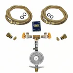 Kit Completo para Instalação de Gás com Regulador – Mangueira 3,00m Kit Completo para Instalação de Gás com Regulador – Mangueira 3,00m