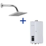 Kit Instalação com Aquecedor a Gás E27 + Ducha RSH-1501 Kit Instalação com Aquecedor a Gás E27 + Ducha RSH-1501