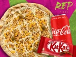 Day Off! Pizza Broto 4 Fatias + Coca Cola 350 ml + Kit Kat!