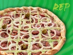 Calabresa Catupiry - Pizza M�dia 6 Fatias!