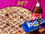 Pizza M�dia 6 fatias + caixa de BIS + Coca Cola litro!