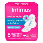 Absorvente Intimus Extra Suave Com Abas 8 Unidades Absorvente Intimus Extra Suave Com Abas 8 Unidades