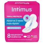 Absorvente Intimus Tripla Proteção Com Abas 8 Unidades Absorvente Intimus Tripla Proteção Com Abas 8 Unidades