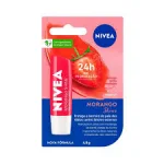 Protetor Labial Nivea Morango Shine 4,8G Protetor Labial Nivea Morango Shine 4,8G
