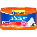 Absorvente Always Suave P Com Abas 16 Unidades Absorvente Always Suave P Com Abas 16 Unidades