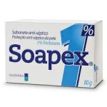 Sabonete Antisséptico Barra Soapex 1% 80G Sabonete Antisséptico Barra Soapex 1% 80G