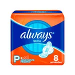 Absorvente Always P Cobertura Seca Com Abas 8 Unidades Absorvente Always P Cobertura Seca Com Abas 8 Unidades