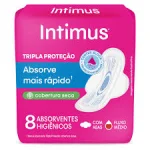 Absorvente Intimus Tripla Proteção Com Abas Seca 8 Unidades Absorvente Intimus Tripla Proteção Com Abas Seca 8 Unidades
