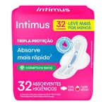 Absorvente Intimus Com Abas Seca Leve 32 Unidades Absorvente Intimus Com Abas Seca Leve 32 Unidades