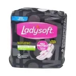 Absorvente Ladysoft Noturno Com Abas Suave 8 Unidades Absorvente Ladysoft Noturno Com Abas Suave 8 Unidades