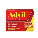 Advil 400Mg 8 Cápsulas Advil 400Mg 8 Cápsulas