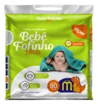 Fralda Bebê Fofinho Plus M 80 Unidades Fralda Bebê Fofinho Plus M 80 Unidades
