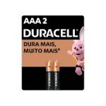 Pilha Duracell AAA 2 Com 2 Unidades Pilha Duracell AAA 2 Com 2 Unidades