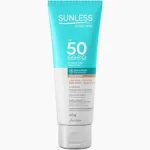 Protetor Solar Facial Sunless Bege Médio FPS50 60G Protetor Solar Facial Sunless Bege Médio FPS50 60G
