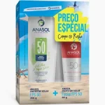 Kit Anasol Protetor Solar Corporal FPS50 200G + Facial FPS50 60G Kit Anasol Protetor Solar Corporal FPS50 200G + Facial FPS50 60G