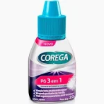 P Fixador De Dentadura Corega 3 Em 1 Sem Sabor