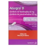 Allegra D 60mg + 120mg 10 Comprimidos