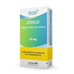 Zinco 20mg Biolab 30 Comprimidos