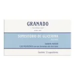 Suposit�rio De Glicerina Granado Pedi�trico 12 Unidades