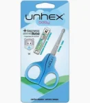 Kit Tesoura E Cortador Baby Azul Unhex
