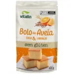 VITALIN - BOLO AVEIA - CHIA -LARANJA SEM GLÚTEN - 300G VITALIN - BOLO AVEIA - CHIA -LARANJA SEM GLÚTEN - 300G