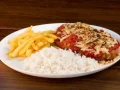 Parmegiana carne + refrigerante