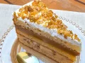 Fatia de nozes com doce de leite Fatia de nozes com doce de leite