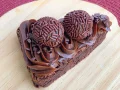 Brownie em formato de pizza Brownie em formato de pizza